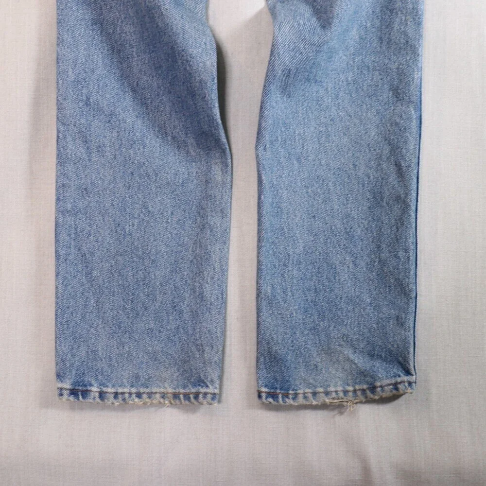 Vintage Rustler Jeans *30x30 Upcycled Tattoo Drawn Art Denim 90s Y2K Bone Skull